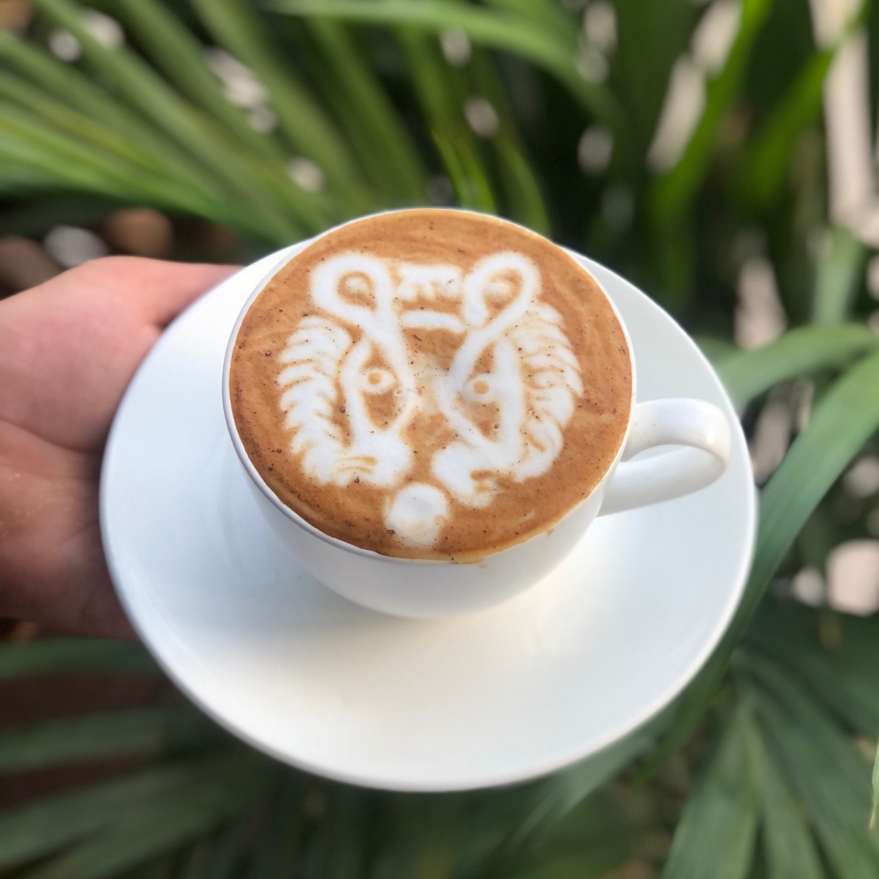 Tiger latte art